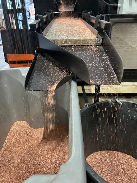 Granulering av kablar — koppargranulat från kabelåtervinning